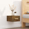 vidaXL - Nachtkastjes - 2 - st - wandgemonteerd - 35x35x20 - cm - gerookt - eikenkleur