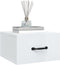 vidaXL - Nachtkastjes - 2 - st - wandgemonteerd - 35x35x20 - cm - hoogglans - wit