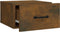 vidaXL - Nachtkastjes - 2 - st - wandgemonteerd - 35x35x20 - cm - gerookt - eikenkleur