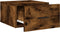 vidaXL - Nachtkastjes - 2 - st - wandgemonteerd - 35x35x20 - cm - gerookt - eikenkleur