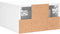 vidaXL - Nachtkastjes - 2 - st - wandgemonteerd - 35x35x20 - cm - wit