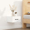 vidaXL - Nachtkastjes - 2 - st - wandgemonteerd - 35x35x20 - cm - wit