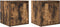 vidaXL - Nachtkastjes - 2 - st - wandgemonteerd - 38x34x40 - cm - gerookt - eikenkleur