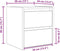vidaXL - Nachtkastjes - 2 - st - wandgemonteerd - 38x34x40 - cm - bruin - eikenkleur