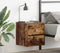 vidaXL - Nachtkastjes - 2 - st - wandgemonteerd - 38x34x40 - cm - gerookt - eikenkleur