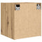 vidaXL - Nachtkastjes - 2 - st - wandgemonteerd - 38x34x40 - cm - artisanaal - eiken