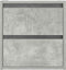 vidaXL - Nachtkastjes - 2 - st - wandgemonteerd - 38x34x40 - cm - betongrijs