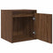 vidaXL - Nachtkastjes - 2 - st - wandgemonteerd - 38x34x40 - cm - bruin - eikenkleur