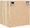vidaXL - Nachtkastjes - 2 - st - wandgemonteerd - 38x34x40 - cm - sonoma - eikenkleur