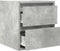 vidaXL - Nachtkastjes - 2 - st - wandgemonteerd - 38x34x40 - cm - betongrijs