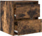 vidaXL - Nachtkastjes - 2 - st - wandgemonteerd - 38x34x40 - cm - gerookt - eikenkleur