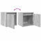 vidaXL - Nachtkastjes - 2 - st - wandgemonteerd - 38x34x40 - cm - grijs - sonoma - eiken
