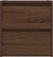 vidaXL - Nachtkastjes - 2 - st - wandgemonteerd - 38x34x40 - cm - bruin - eikenkleur