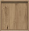 vidaXL - Nachtkastjes - 2 - st - wandgemonteerd - 38x34x40 - cm - artisanaal - eiken
