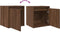 vidaXL - Nachtkastjes - 2 - st - wandgemonteerd - 38x34x40 - cm - bruin - eikenkleur