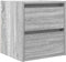 vidaXL - Nachtkastjes - 2 - st - wandgemonteerd - 38x34x40 - cm - grijs - sonoma - eiken