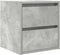 vidaXL - Nachtkastjes - 2 - st - wandgemonteerd - 38x34x40 - cm - betongrijs