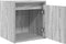 vidaXL - Nachtkastjes - 2 - st - wandgemonteerd - 38x34x40 - cm - grijs - sonoma - eiken