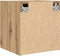 vidaXL - Nachtkastjes - 2 - st - wandgemonteerd - 38x34x40 - cm - artisanaal - eiken