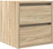 vidaXL - Nachtkastjes - 2 - st - wandgemonteerd - 38x34x40 - cm - sonoma - eikenkleur