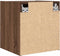 vidaXL - Nachtkastjes - 2 - st - wandgemonteerd - 38x34x40 - cm - bruin - eikenkleur