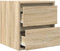 vidaXL - Nachtkastjes - 2 - st - wandgemonteerd - 38x34x40 - cm - sonoma - eikenkleur