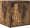 vidaXL - Nachtkastjes - 2 - st - wandgemonteerd - 38x34x40 - cm - gerookt - eikenkleur