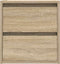 vidaXL - Nachtkastjes - 2 - st - wandgemonteerd - 38x34x40 - cm - sonoma - eikenkleur