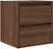 vidaXL - Nachtkastjes - 2 - st - wandgemonteerd - 38x34x40 - cm - bruin - eikenkleur