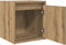 vidaXL - Nachtkastjes - 2 - st - wandgemonteerd - 38x34x40 - cm - artisanaal - eiken