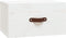 vidaXL - Nachtkastjes - 2 - st - wandgemonteerd - 40x29,5x22 - cm - wit