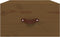 vidaXL - Nachtkastjes - 2 - st - wandgemonteerd - 40x29,5x22 - cm - honingbruin