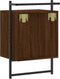 vidaXL - Nachtkastjes - 2 - st - wandgemonteerd - 40x30x61 - cm - hout - bruineiken