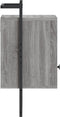 vidaXL - Nachtkastjes - 2 - st - wandgemonteerd - 40x30x61 - cm - hout - grijs - sonoma