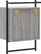vidaXL - Nachtkastjes - 2 - st - wandgemonteerd - 40x30x61 - cm - hout - grijs - sonoma