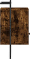 vidaXL - Nachtkastjes - 2 - st - wandgemonteerd - 40x30x61 - cm - hout - gerookt - eiken