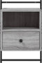 vidaXL - Nachtkastjes - 2 - st - wandgemonteerd - 40x30x61 - cm - hout - grijs - sonoma