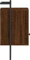 vidaXL - Nachtkastjes - 2 - st - wandgemonteerd - 40x30x61 - cm - hout - bruineiken