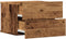 vidaXL - Nachtkastjes - 2 - st - wandgemonteerd - 40x32x30 - cm - oud - houtkleurig