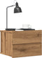 vidaXL - Nachtkastjes - 2 - st - wandgemonteerd - 40x32x30 - cm - artisanaal - eiken