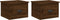 vidaXL - Nachtkastjes - 2 - st - wandgemonteerd - 41,5x36x28 - cm - bruin - eikenkleur