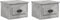vidaXL - Nachtkastjes - 2 - st - wandgemonteerd - 41,5x36x28 - cm - betongrijs