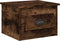 vidaXL - Nachtkastjes - 2 - st - wandgemonteerd - 41,5x36x28 - cm - gerookt - eiken