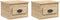 vidaXL - Nachtkastjes - 2 - st - wandgemonteerd - 41,5x36x28 - cm - sonoma - eiken