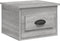 vidaXL - Nachtkastjes - 2 - st - wandgemonteerd - 41,5x36x28 - cm - grijs - sonoma