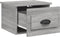 vidaXL - Nachtkastjes - 2 - st - wandgemonteerd - 41,5x36x28 - cm - grijs - sonoma