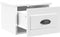 vidaXL - Nachtkastjes - 2 - st - wandgemonteerd - 41,5x36x28 - cm - hoogglans - wit