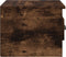 vidaXL - Nachtkastjes - 2 - st - wandgemonteerd - 41,5x36x28 - cm - gerookt - eiken