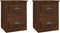vidaXL - Nachtkastjes - 2 - st - wandgemonteerd - 41,5x36x53 - cm - bruin - eikenkleur