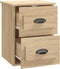 vidaXL - Nachtkastjes - 2 - st - wandgemonteerd - 41,5x36x53 - cm - sonoma - eiken